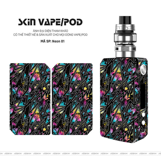Dán Skin Vape Vân Neon 01 | UVPT19