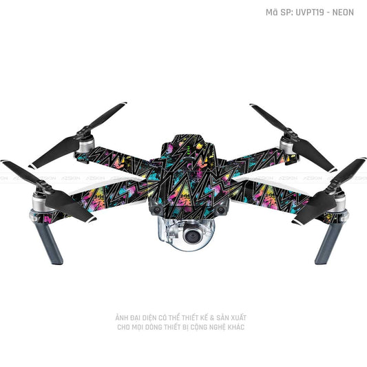 Dán Skin Flycam Vân Nổi Neon 01 | UVPT19