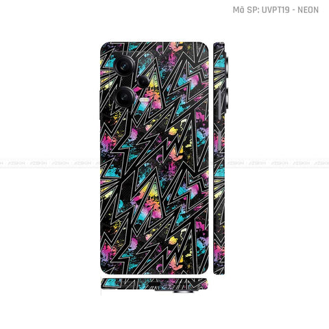 Dán Skin Xiaomi Redmi Note 12 Series Vân Nổi Neon 01 | UVPT19