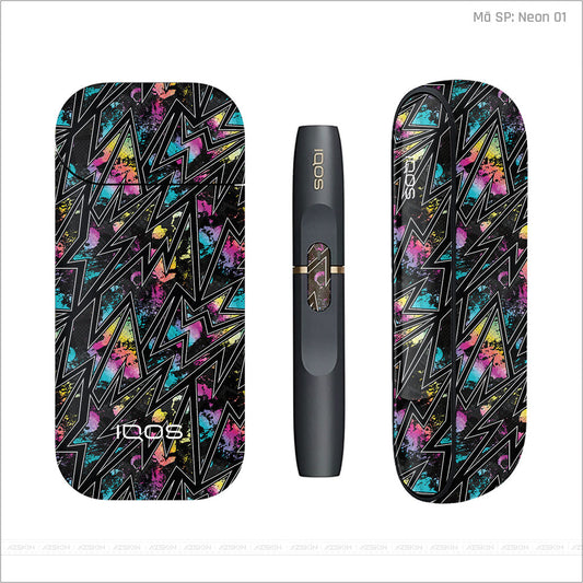 Dán Skin IQOS Vân Neon 01 | UVPT19