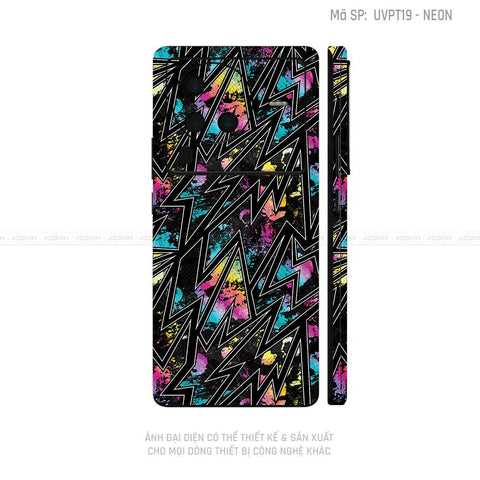 Dán Skin Vivo X Series Vân Neon 01 | UVPT19