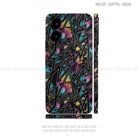 Dán Skin Vivo Y Series Vân Neon 01 | UVPT19