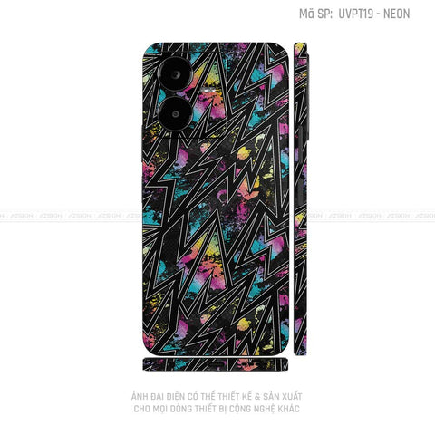 Dán Skin Vivo Y Series Vân Neon 01 | UVPT19