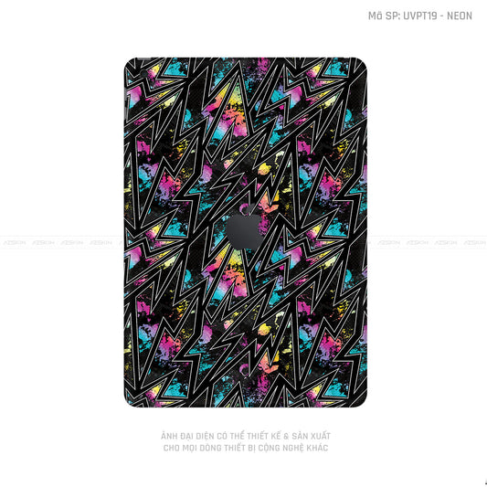 Dán Skin IPad Gen Series Vân Neon 01 | UVPT19