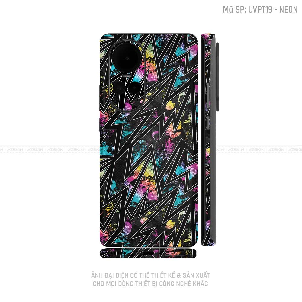 Dán Skin Điện Thoại OPPO Reno Series Vân Neon 01 | UVPT19