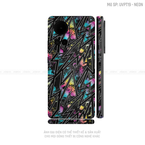 Dán Skin Điện Thoại OPPO Reno Series Vân Neon 01 | UVPT19
