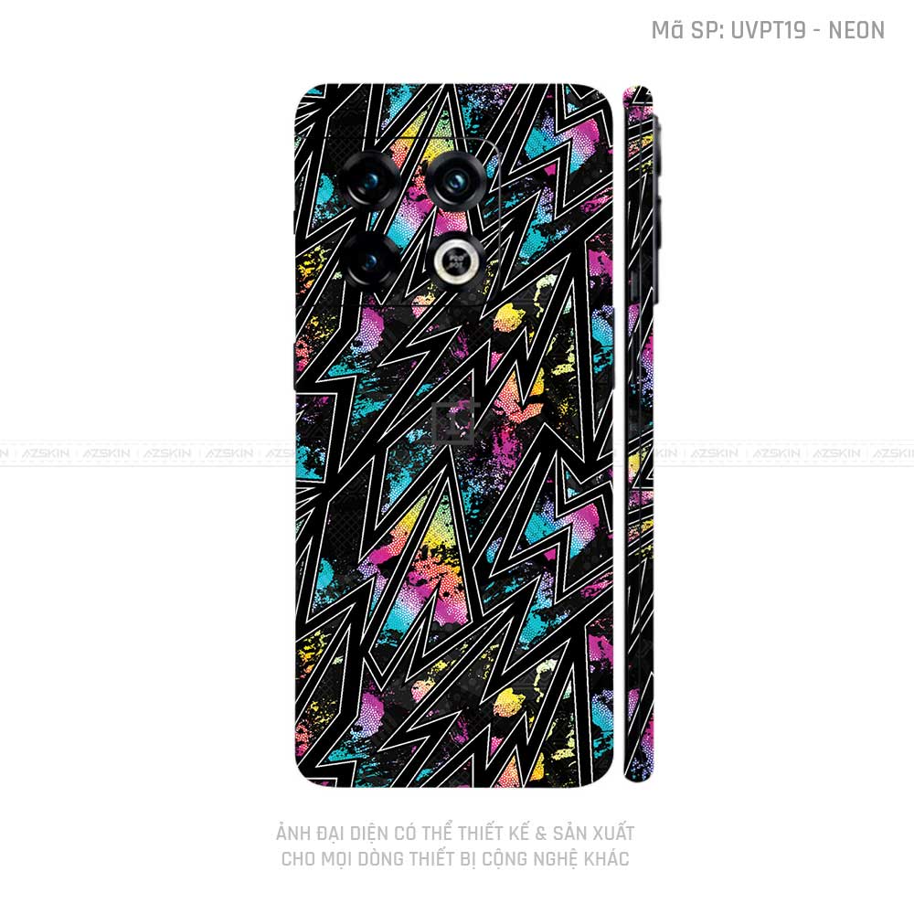 Dán Skin Oneplus 10 Series Vân Pattern Neon 01 | UVPT19