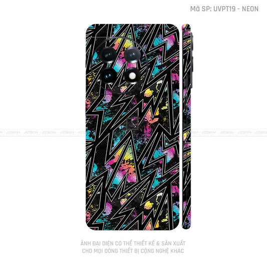 Dán Skin Oneplus 11 Series Vân Neon 01 | UVPT19