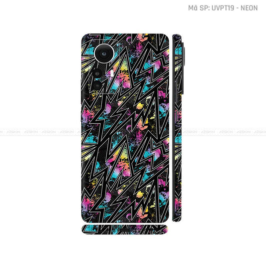 Dán Skin Xiaomi 12 Series Vân Nổi Chủ Đề Neon 01 | UVPT19