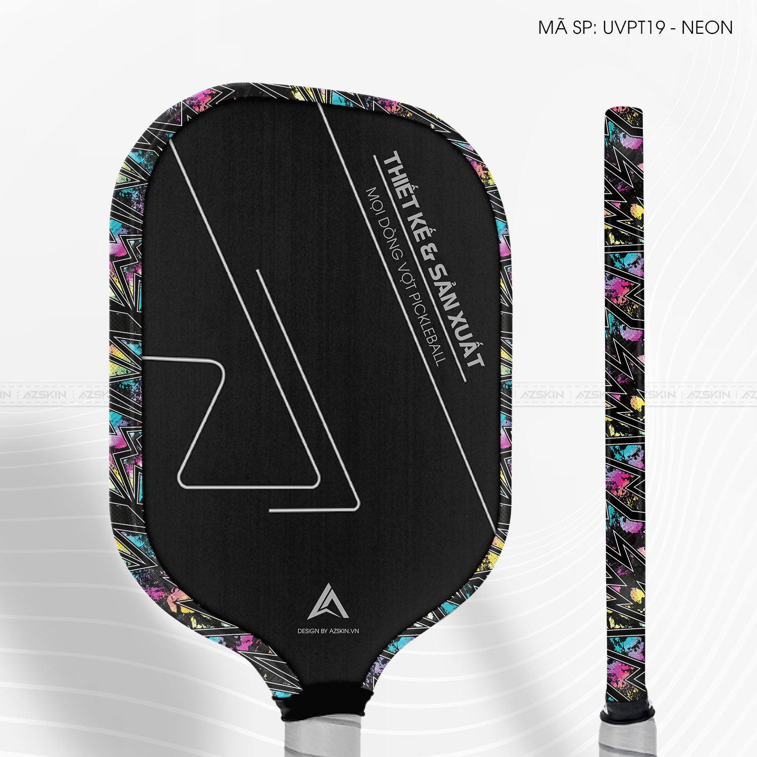 Miếng Dán Viền Vợt Pickleball Skin Vân Nổi Neon 01 | UVPT19