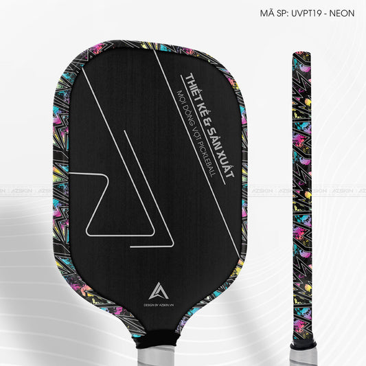 Miếng Dán Viền Vợt Pickleball Skin Vân Nổi Neon 01 | UVPT19
