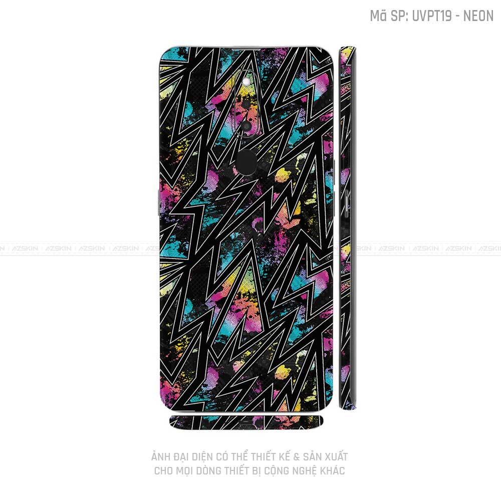 Miếng Dán Skin Điện Thoại OPPO F Series Vân Neon 01 | UVPT19