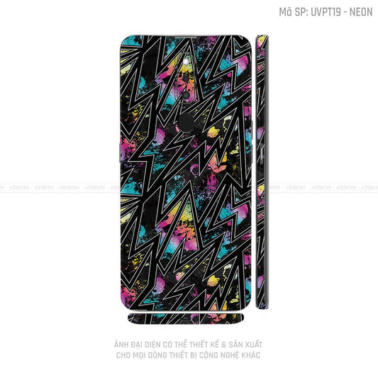 Miếng Dán Skin Điện Thoại OPPO F Series Vân Neon 01 | UVPT19