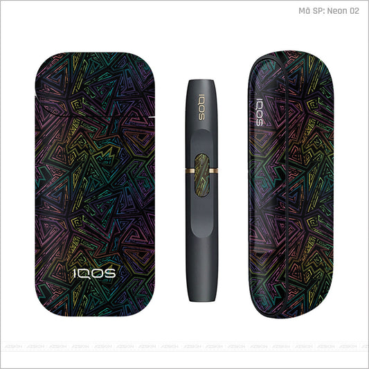 Dán Skin IQOS Vân Neon 02 | UVPT19