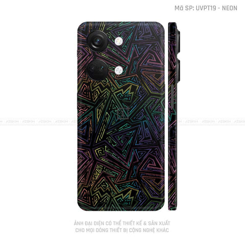 Dán Skin Oneplus Nord Series Vân Neon 02 | UVPT19