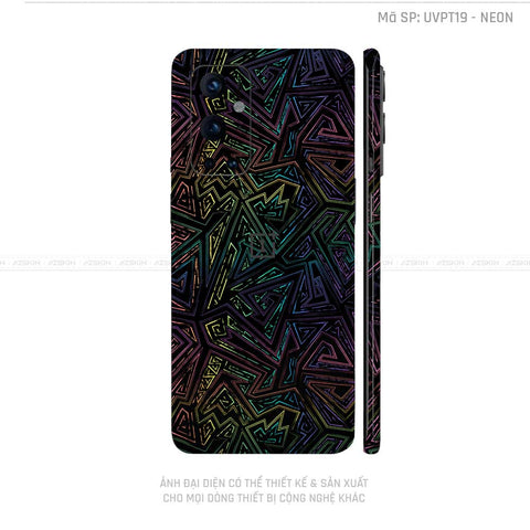 Dán Skin Oneplus 8/9 Series Vân Neon 02 | UVPT19