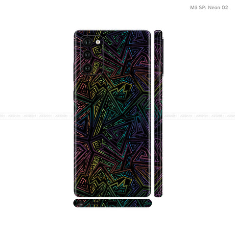 Dán Skin Galaxy Note 20 Series Vân Neon 02 | UVPT19