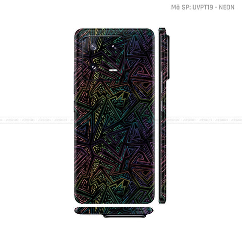 Dán Skin Xiaomi 13 Series Vân Nổi Họa Tiết Neon 02 | UVPT19