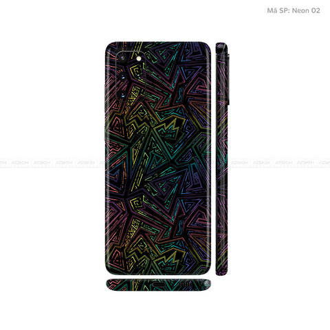 Dán Skin Galaxy S20 Series Vân Neon 02 | UVPT19