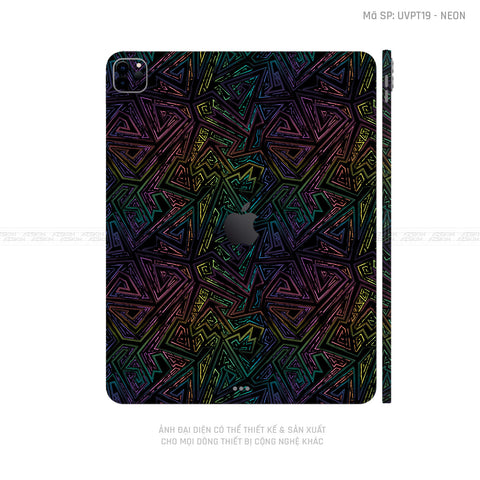 Dán Skin IPad Pro Series Vân Nổi Neon 02 | UVPT19