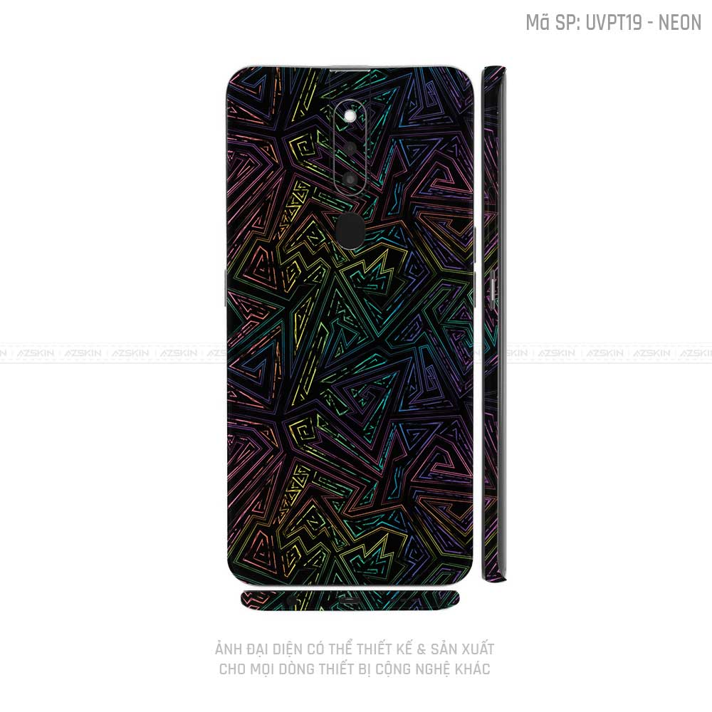 Miếng Dán Skin Điện Thoại OPPO F Series Vân Neon 02 | UVPT19