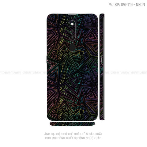 Miếng Dán Skin Điện Thoại OPPO F Series Vân Neon 02 | UVPT19