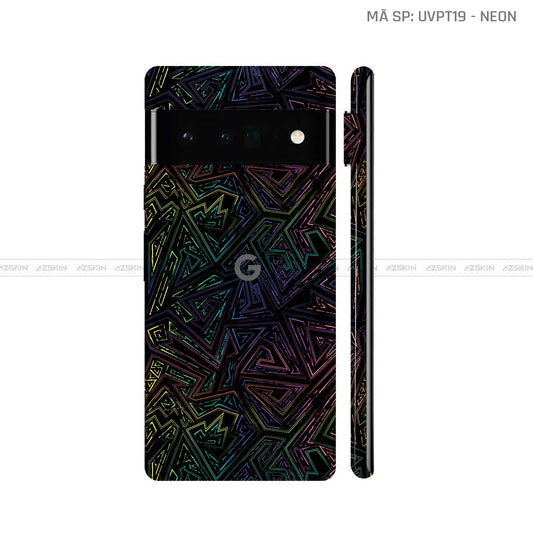 Dán Skin Google Pixel 6 Series Vân Neon 02 | UVPT19