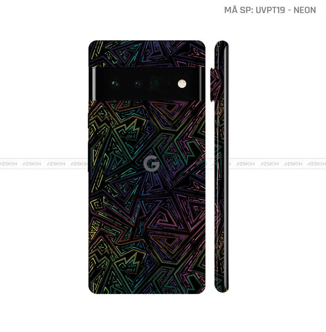 Dán Skin Google Pixel 6 Series Vân Neon 02 | UVPT19