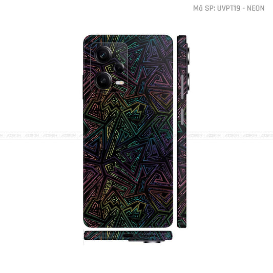 Dán Skin Xiaomi Redmi Note 12 Series Vân Nổi Neon 02 | UVPT19