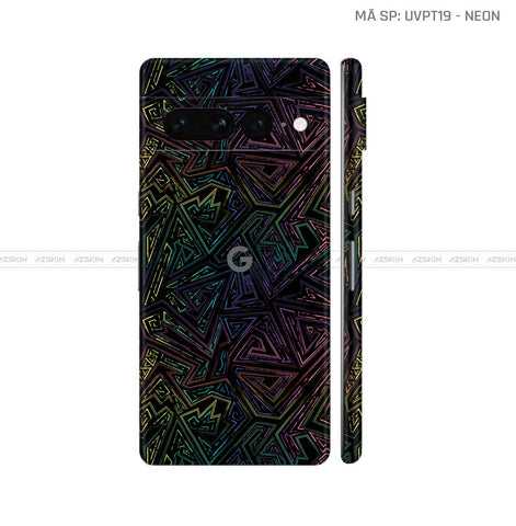 Dán Skin Google Pixel 8 Series Vân Neon 02 | UVPT19