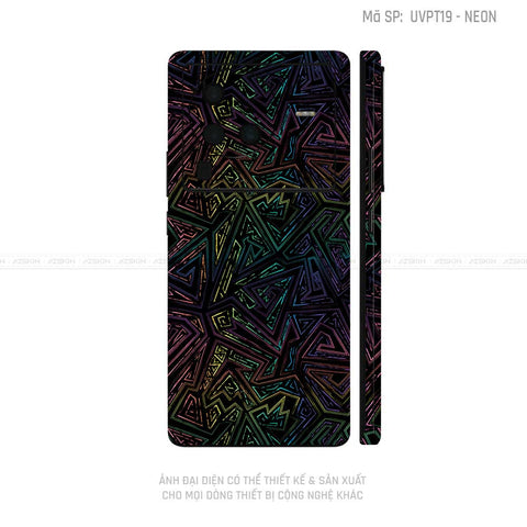 Dán Skin Vivo X Series Vân Neon 02 | UVPT19