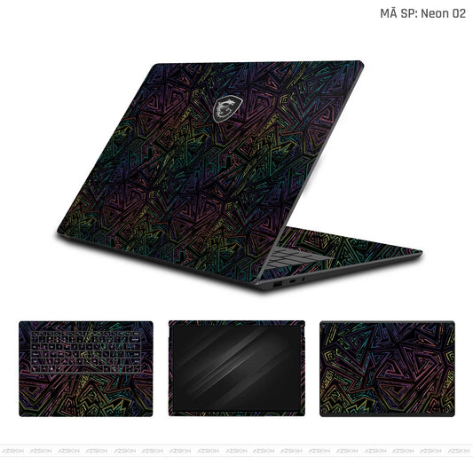 Dán Skin Laptop MSI Neon 02   | UVPT19