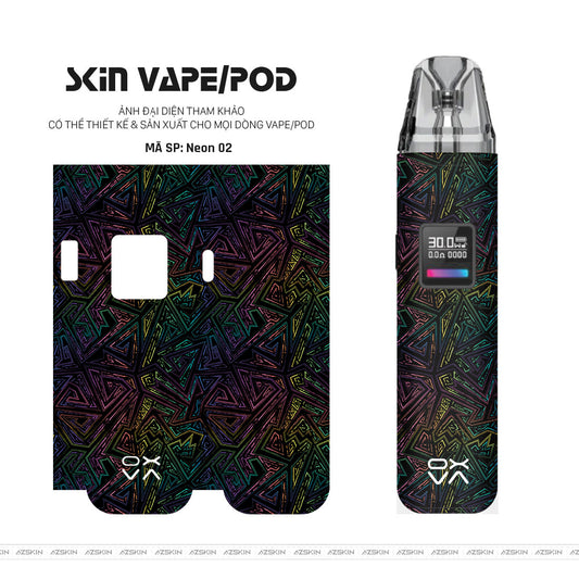 Dán Skin Pod Vân Nổi Neon 02 | UVPT19