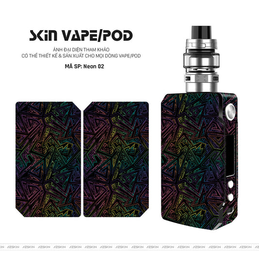 Dán Skin Vape Vân Neon 02 | UVPT19