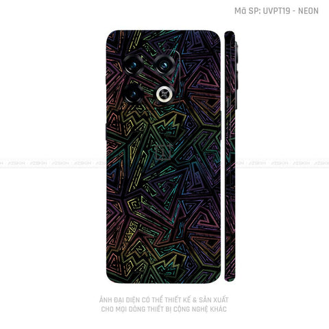 Dán Skin Oneplus 10 Series Vân Pattern Neon 02 | UVPT19