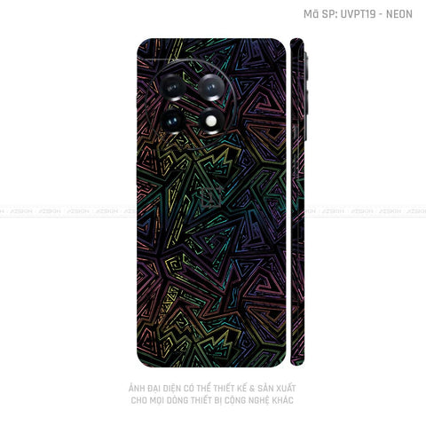 Dán Skin Oneplus Ace Series Vân Neon 02 | UVPT19