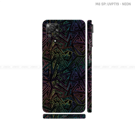 Dán Skin Xiaomi Redmi Note 11 Series Vân Nổi Neon 02 | UVPT19