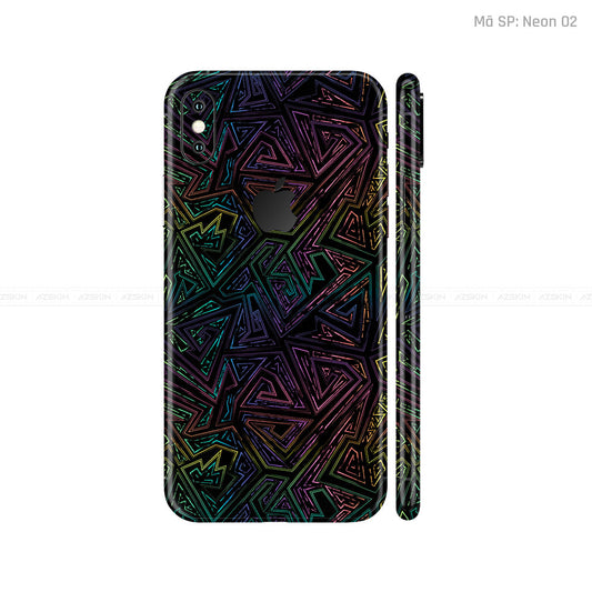 Dán Skin 3M IPhone X Series Vân Nổi Neon 02 | UVPT19