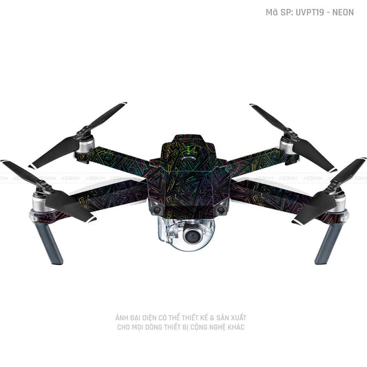 Dán Skin Flycam Vân Nổi Neon 02 | UVPT19