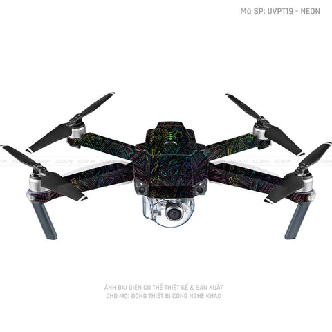 Dán Skin Flycam Vân Nổi Neon 02 | UVPT19