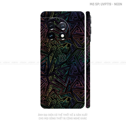 Dán Skin Oneplus 12 Series Vân Pattern Neon 02 | UVPT19