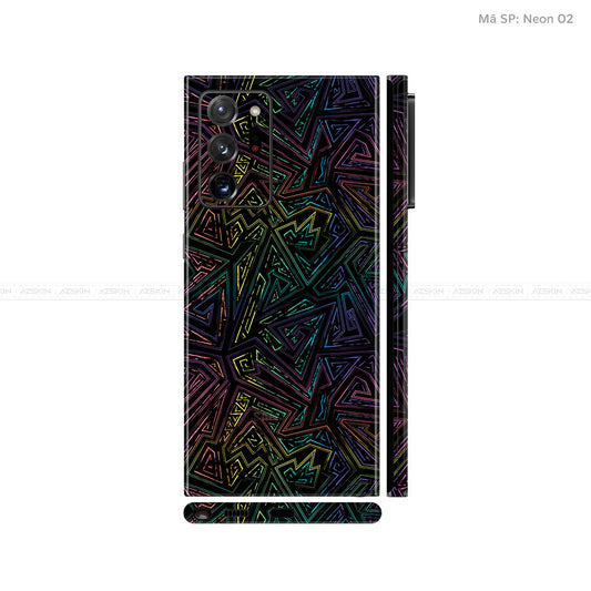 Dán Skin Galaxy Note 20 Series Vân Neon 02 | UVPT19