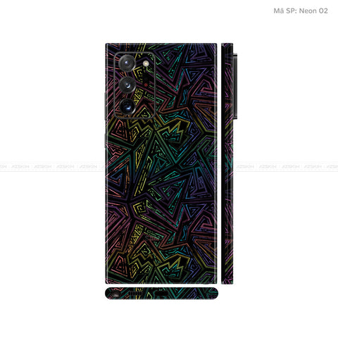 Dán Skin Galaxy Note 20 Series Vân Neon 02 | UVPT19