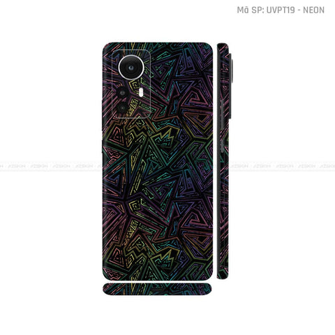 Dán Skin Xiaomi 12 Series Vân Nổi Chủ Đề Neon 02 | UVPT19