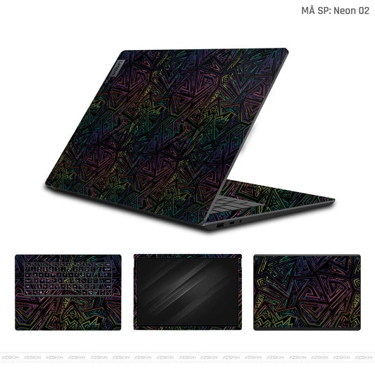 Dán Skin Laptop Lenovo Vân Nổi Neon 02 | UVPT19