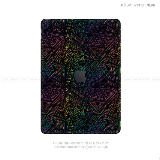 Dán Skin IPad Gen Series Vân Neon 02 | UVPT19