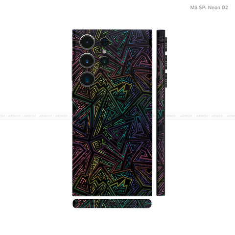 Dán Skin Galaxy S23 Series Vân Nổi Neon 04 | UVPT19