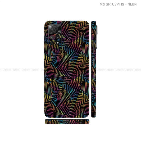 Dán Skin Xiaomi Redmi Note 11 Series Vân Nổi Neon 03 | UVPT19