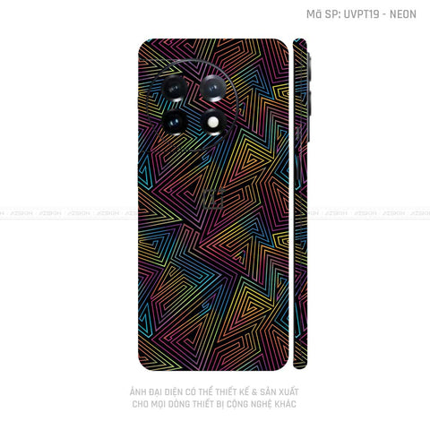 Dán Skin Oneplus Ace Series Vân Neon 03 | UVPT19