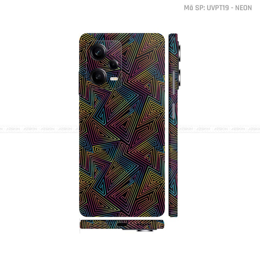 Dán Skin Xiaomi Redmi Note 12 Series Vân Nổi Neon 03 | UVPT19